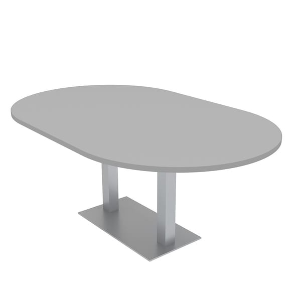 45.25 in W, 84 in L, 29 in H, Engineered Wood Top, Grey